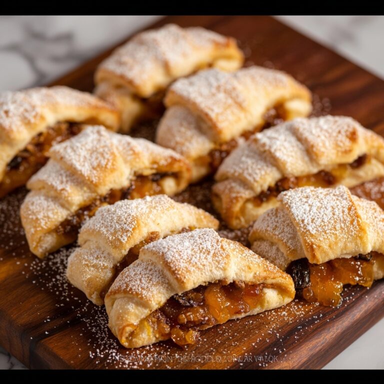 Crescent Moon Rugelach with Raisin Walnut Filling Recipe