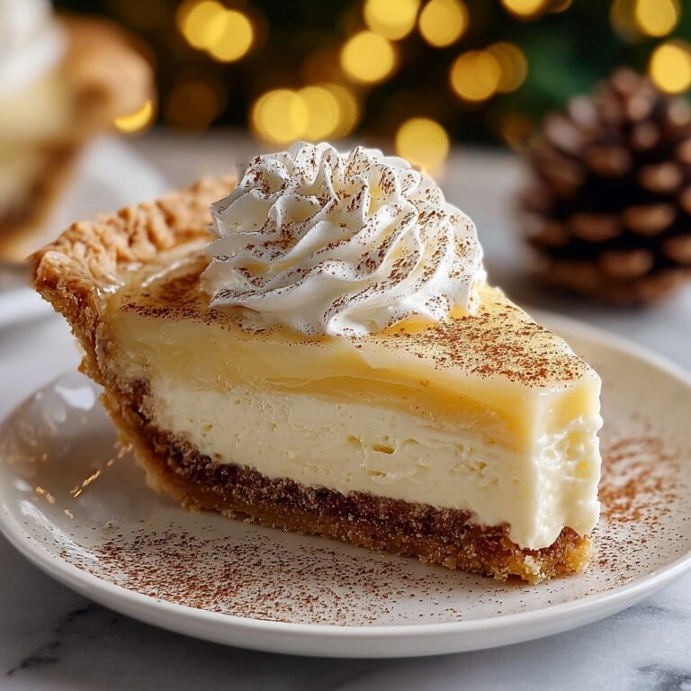 Christmas Eve Cinnamon Vanilla Custard Pie Recipe