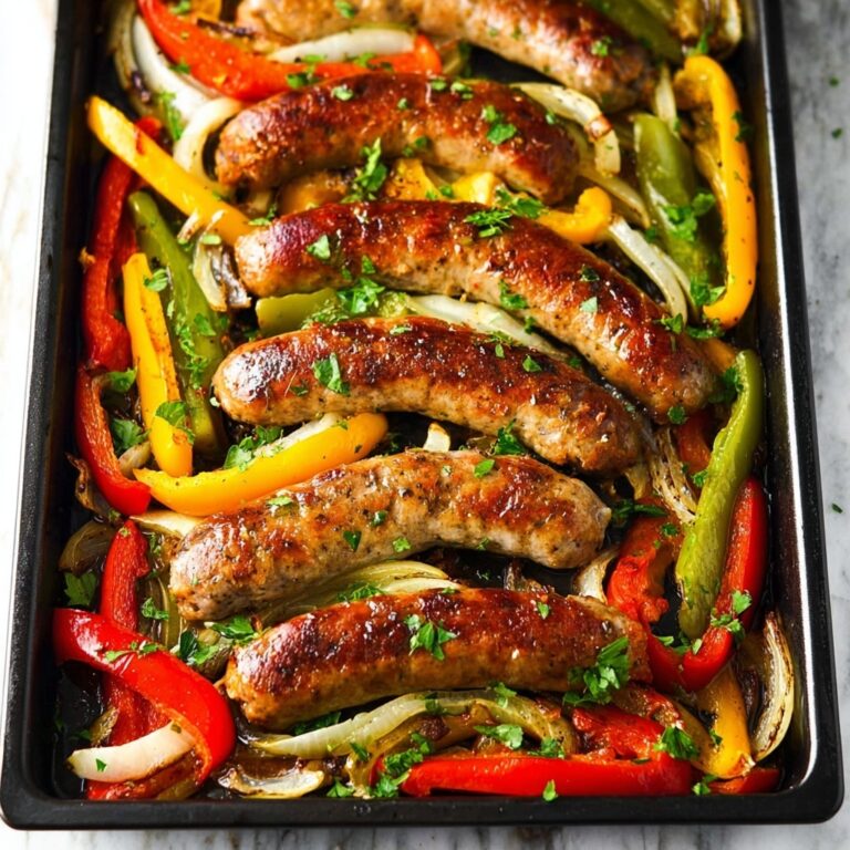 Sheet Pan Sausage and Peppers Recipe