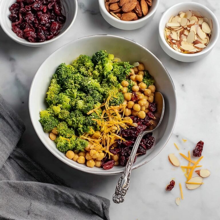 Vegan Curried Broccoli Chickpea Salad Recipe
