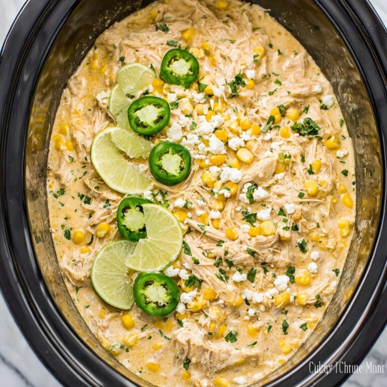 Crockpot Mexican Street Corn Chicken Chili Recipe