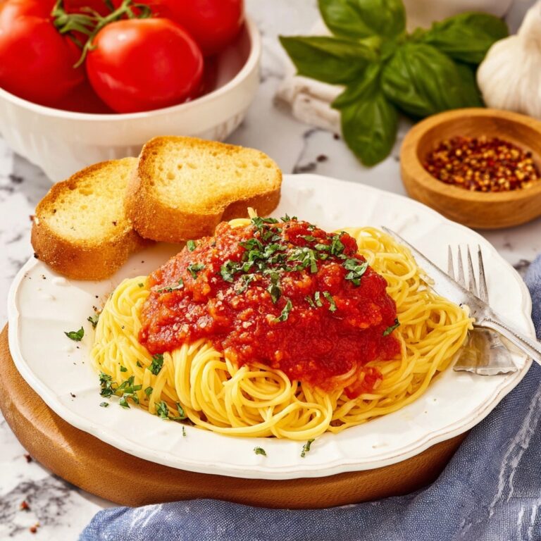 Fresh Homemade Tomato Sauce Recipe