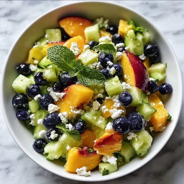Blueberry Peach Feta Salad Recipe