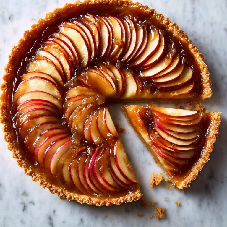 Caramel Apple Tart with Cinnamon and Apricot Glaze Recipe