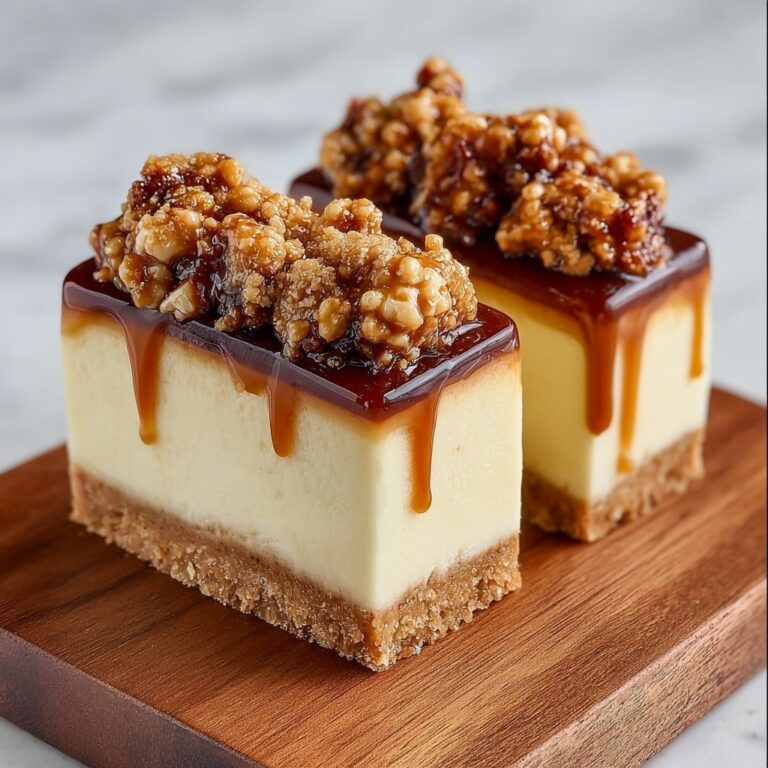 Decadent Salted Caramel Butterfinger Cheesecake Bars Recipe