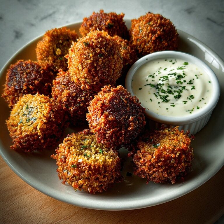 Crispy Fried Mushrooms with Buttermilk Dressing Recipe