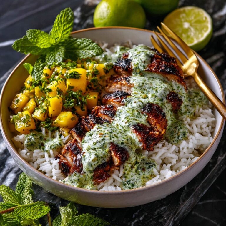 Peruvian Chicken with Creamy Green Sauce Recipe