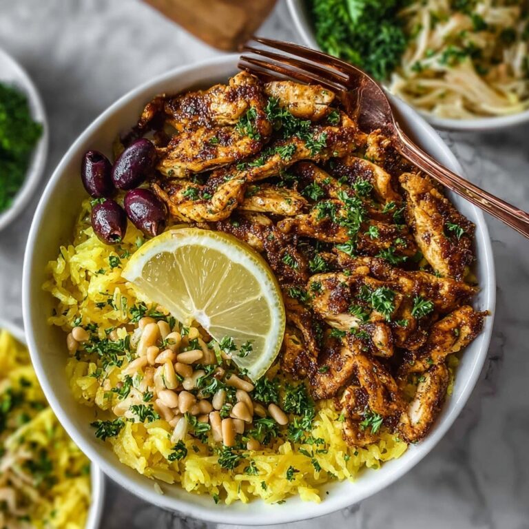 Slow Cooker Chicken Shawarma with Lemon Tahini Sauce Recipe