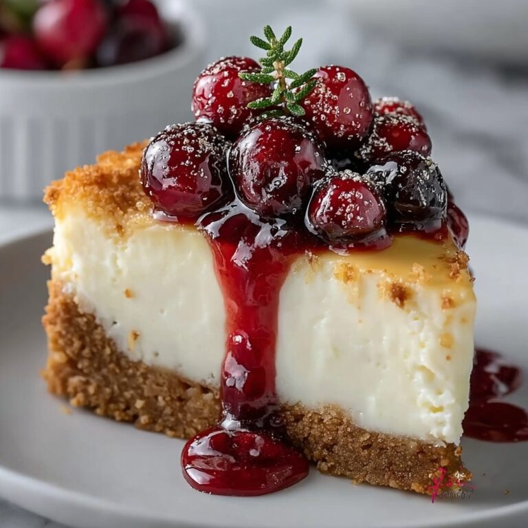 Cranberry White Chocolate Cheesecake Recipe