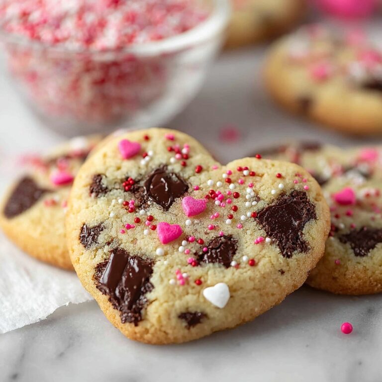 Heart Shaped Chocolate Chip Cookies Recipe