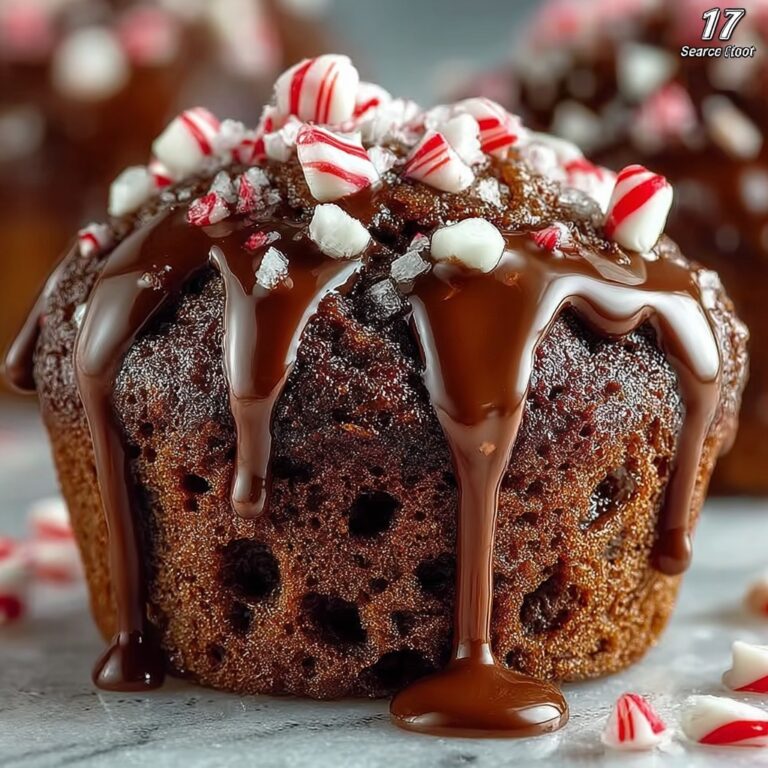Peppermint Hot Chocolate Muffins Recipe