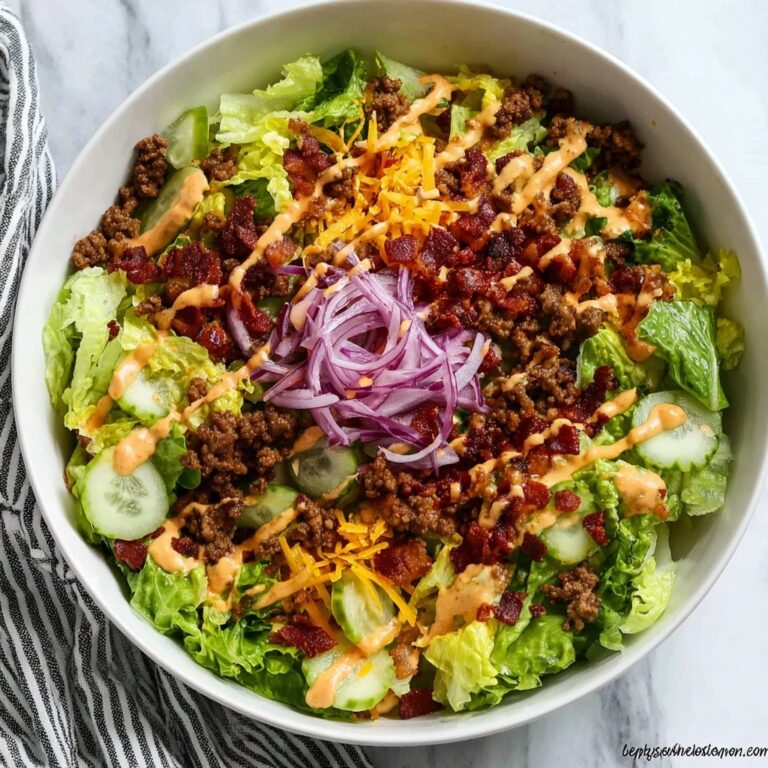 Keto Cheeseburger Salad Recipe