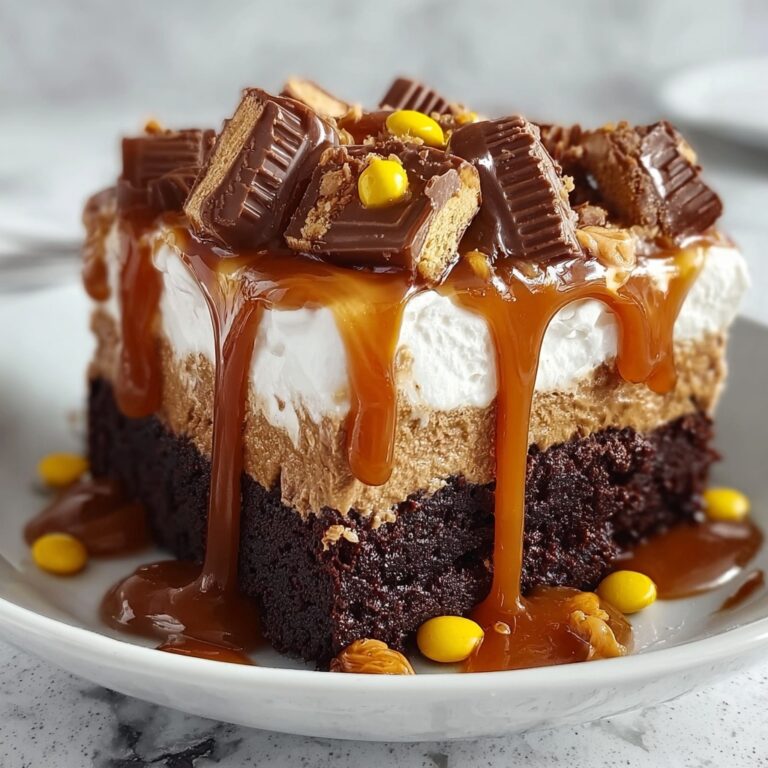 Chocolate Peanut Butter Poke Cake Recipe