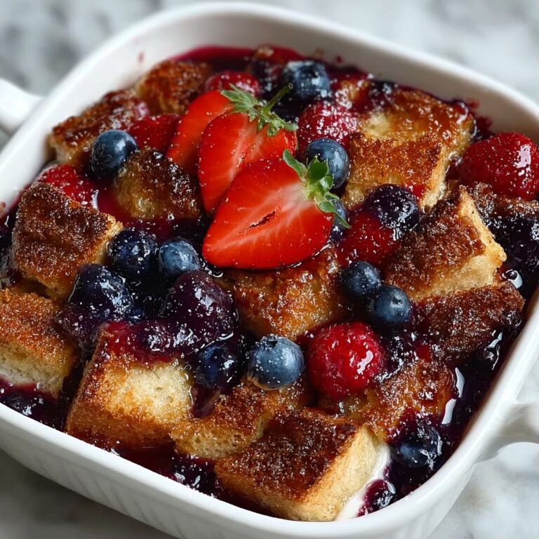 Overnight French Toast with Berries and Brown Sugar Topping Recipe