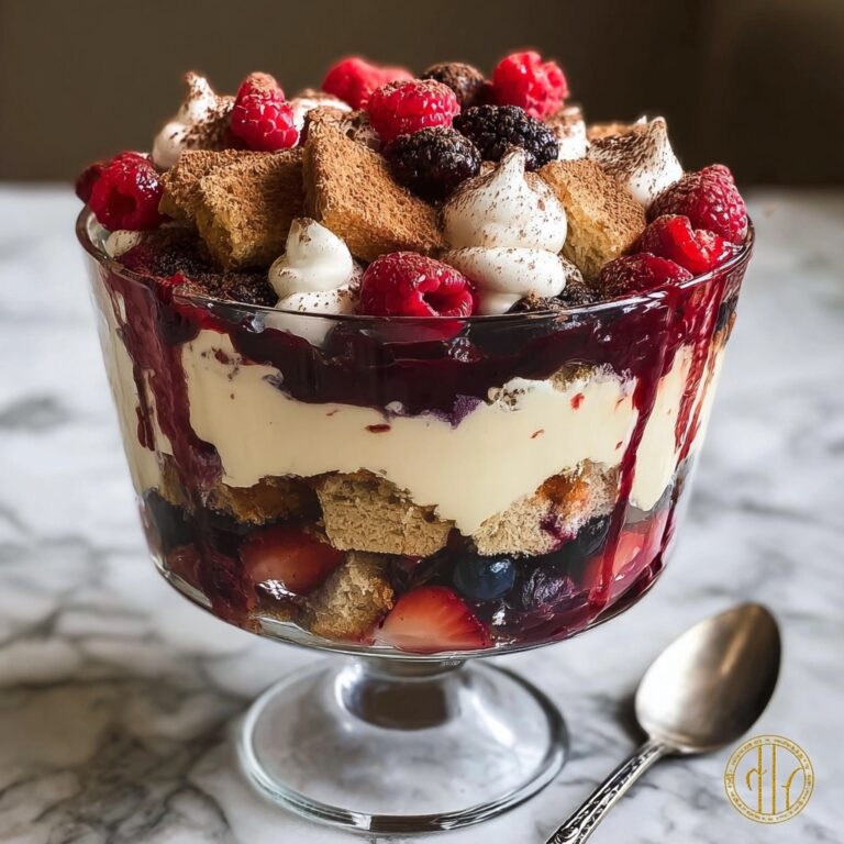 Berry Tiramisu Trifle – Easy No-Bake Creamy Layered Dessert Recipe