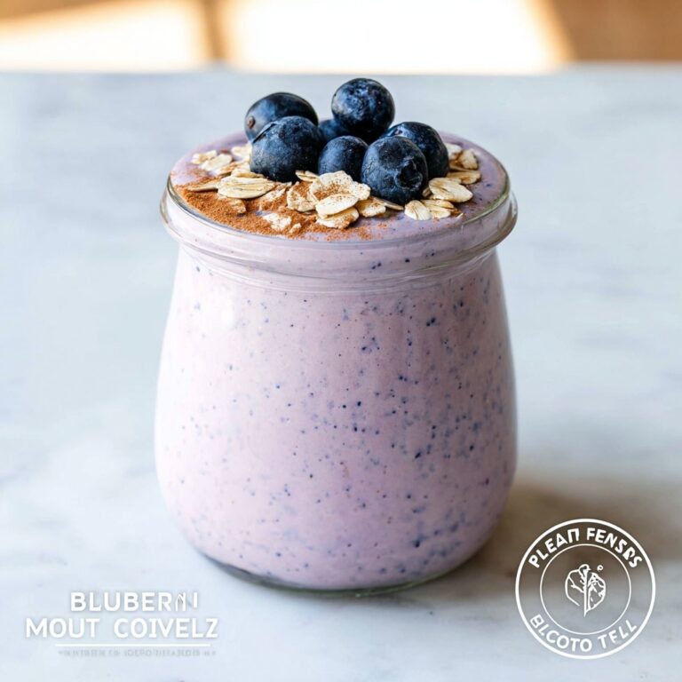 Blueberry Muffin Protein Shake with Oats & Cinnamon Recipe