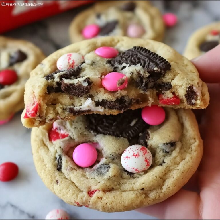 Valentine’s Oreo M&M’s Cookies Recipe
