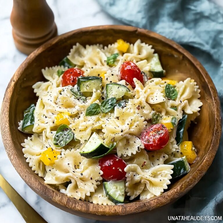 High Protein Cottage Cheese Pasta Salad Recipe