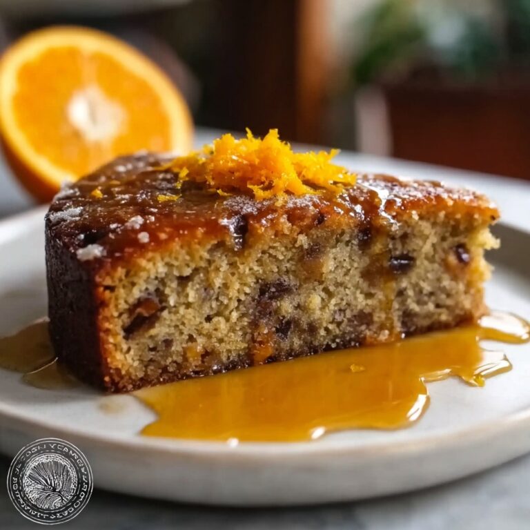 Orange & Cardamom Date Cake with Honey Drizzle Recipe