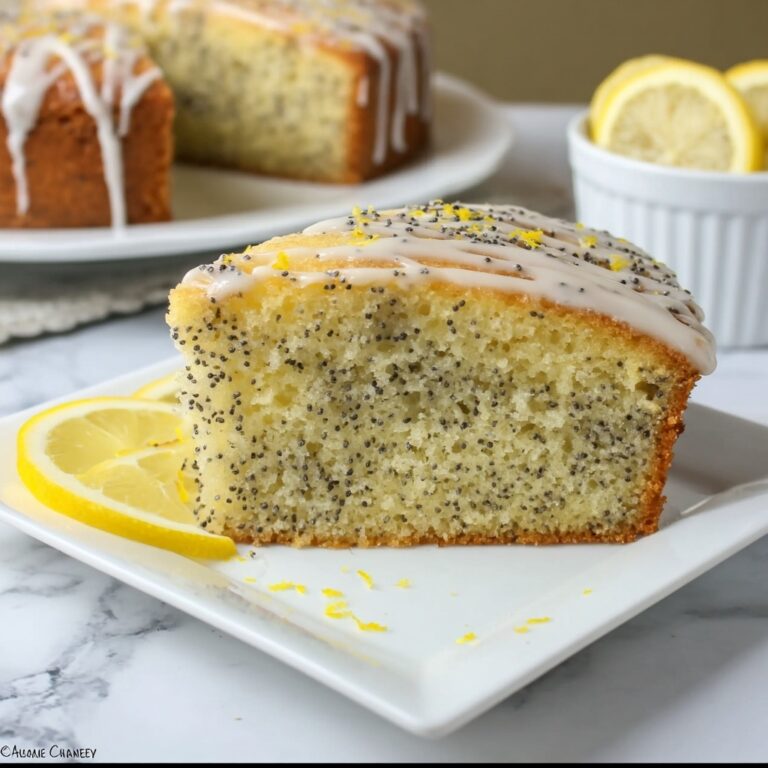 Moist Lemon Poppy Seed Cake (Easy Glazed Recipe) Recipe