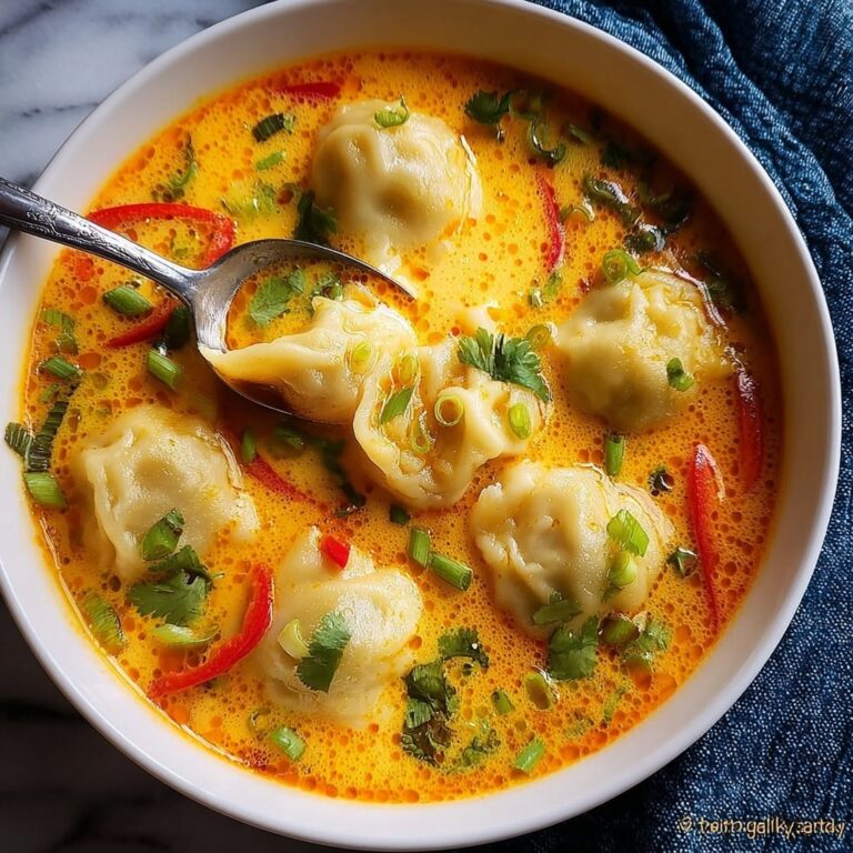 Thai Coconut Curry Soup with Dumplings Recipe