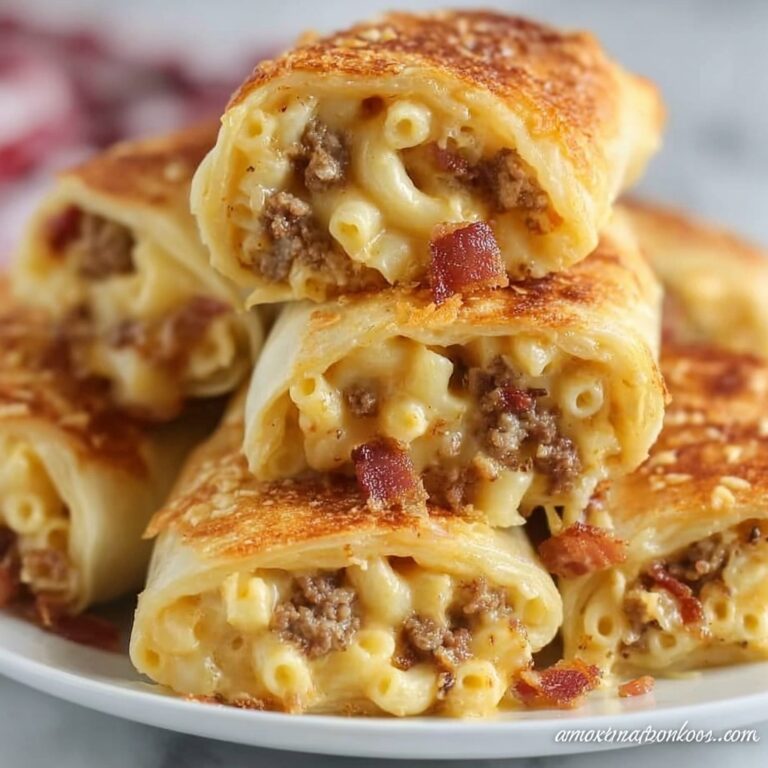 Mac Cheese Bacon Burger Rolls Recipe