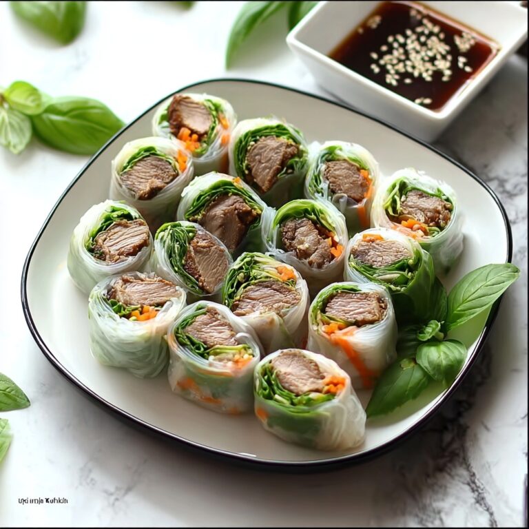 Thai Basil Beef Rolls Recipe
