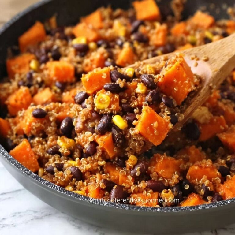Southwest Sweet Potato, Black Bean, and Rice Skillet Recipe