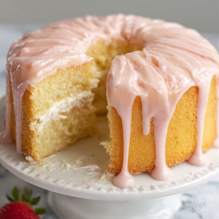 Strawberry Buttermilk Pound Cake Recipe