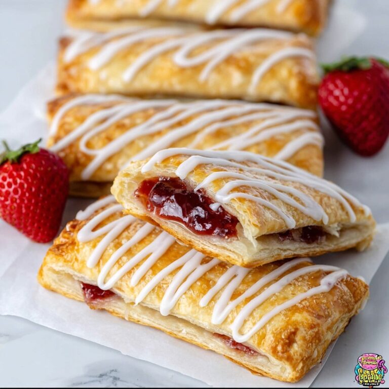 Easy Strawberry Toaster Strudels with Icing Recipe