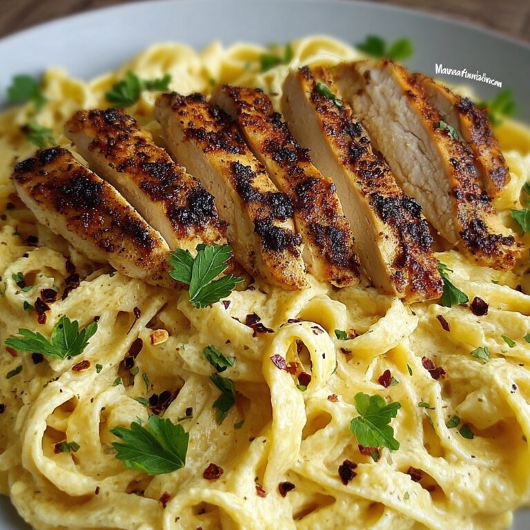 Spicy Cajun Chicken Linguine in Creamy Garlic Parmesan Sauce Recipe