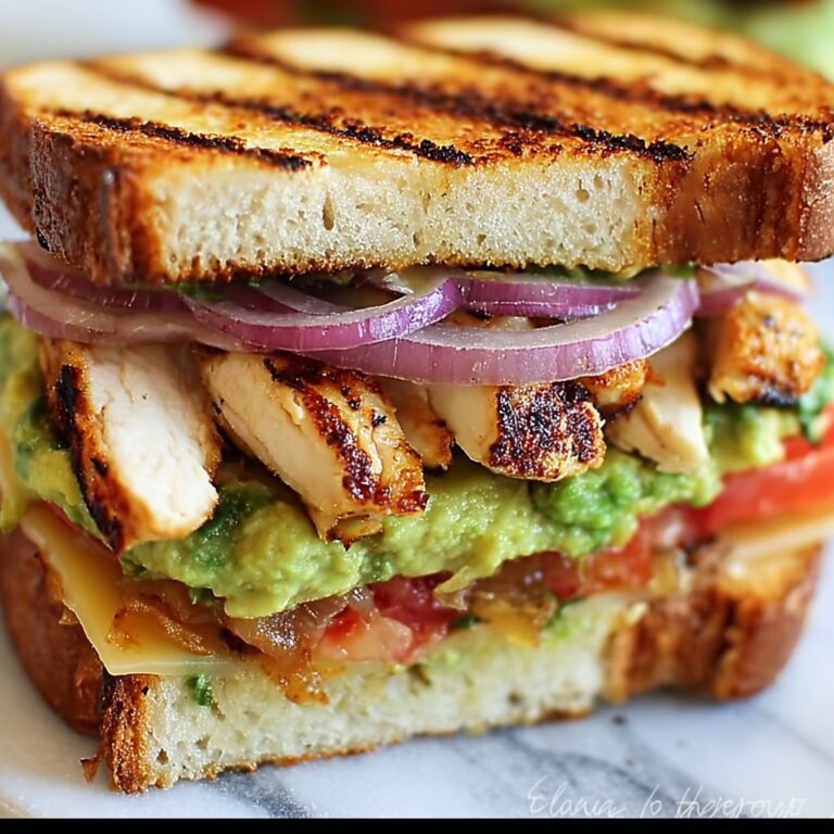 Chicken Avocado Melt Sandwich Recipe