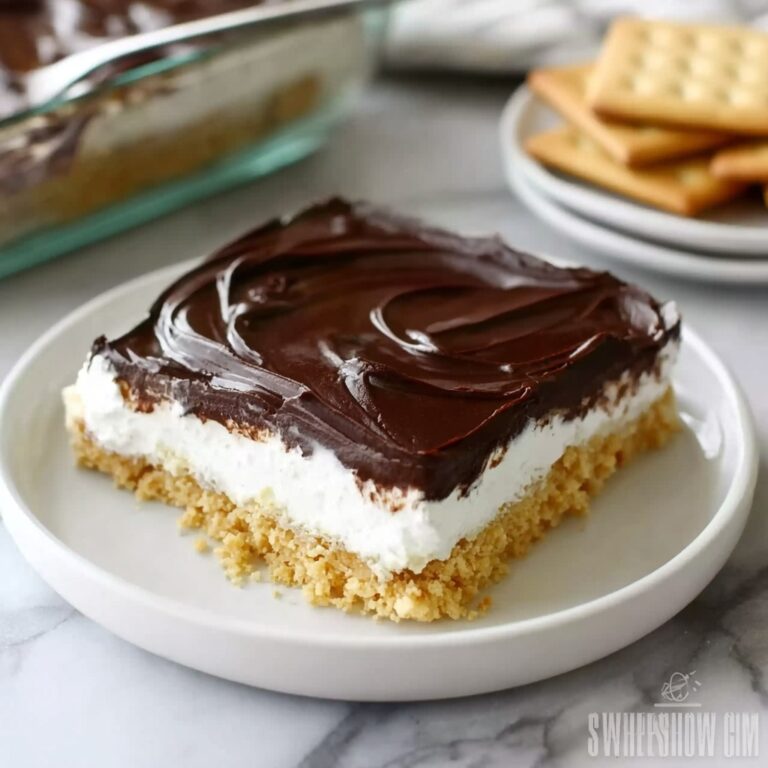 Eclair Cake with Chocolate Ganache Recipe