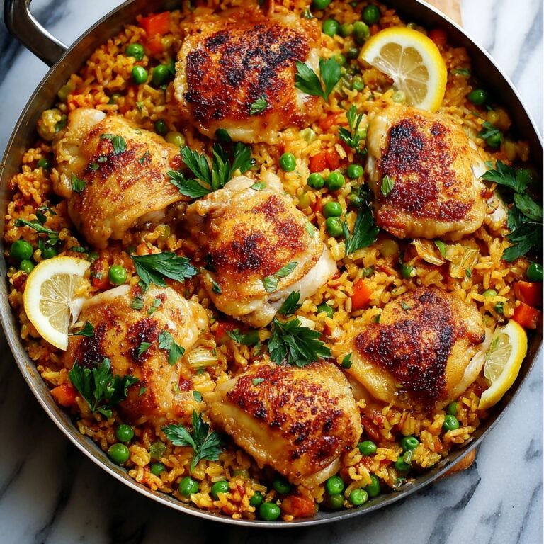 One Pan Spanish Chicken and Rice Recipe