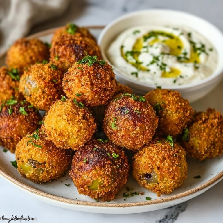 Keto Fried Olives with Garlic Aioli Recipe