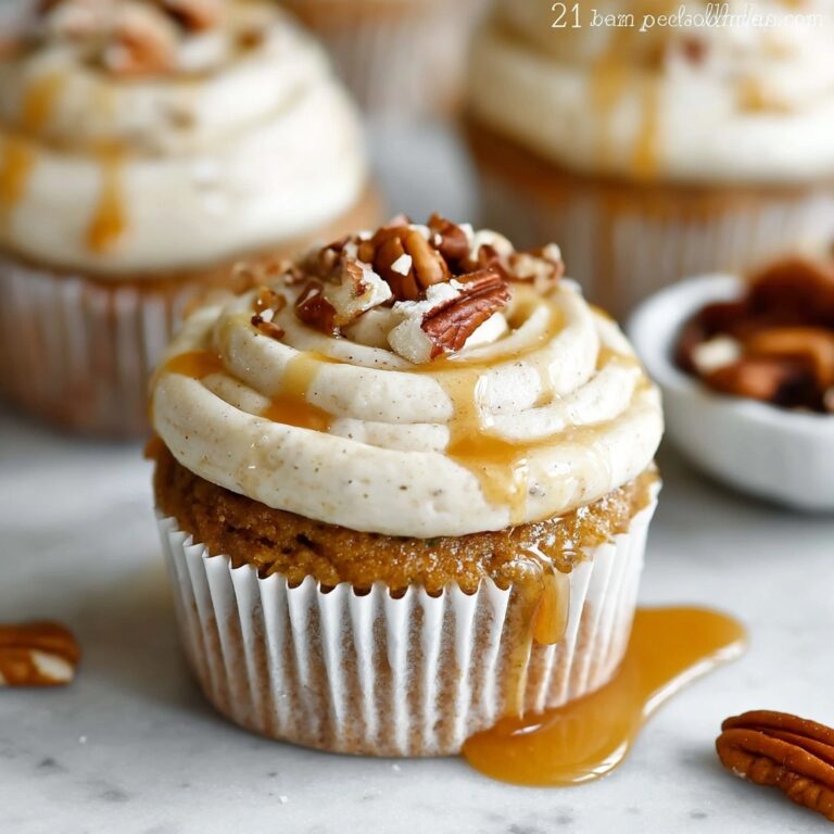 Vegan Pumpkin Cupcakes with Maple Cream Cheese Frosting and Pecans Recipe